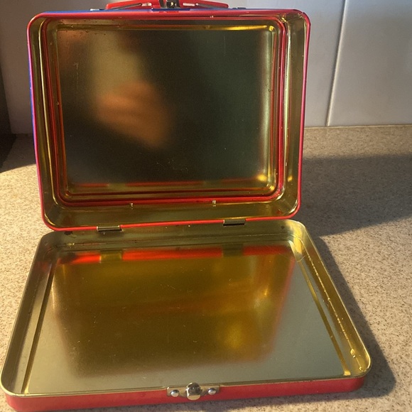 Bazooka Topps metal lunchbox w/ red trim & handle Characters around the sides - Picture 7 of 7